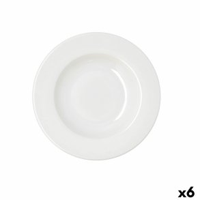 Dyb tallerken Bidasoa Serenity Hydrozero Hvid Keramik � 23 cm (6 enheder)