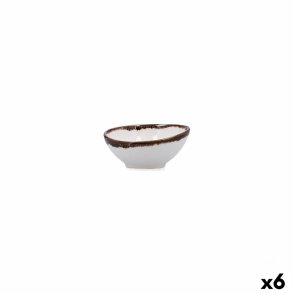 Snacksk�l Bidasoa Orion Hydrozero Hvid Keramik (6 enheder)