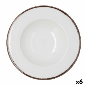 Pastask�l Bidasoa Orion Hydrozero Hvid Keramik � 30 cm (6 enheder)