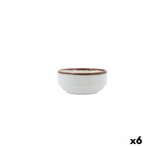 Snacksk�l Bidasoa Orion Hydrozero Hvid Keramik (6 enheder)