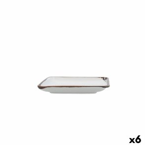 Snack bakke Bidasoa Orion Hydrozero Hvid 15 x 15 cm (6 enheder)