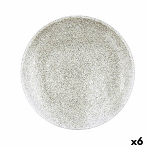 Flad Plade Bidasoa Element Hydrozero Beige Keramik � 27 cm (6 enheder)