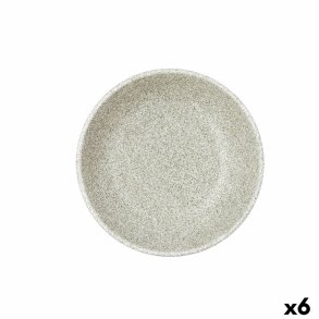 Dyb tallerken Bidasoa Element Hydrozero Beige Keramik � 20 cm (6 enheder)