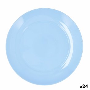 Flad Plade Luminarc Apy Paradise Azul Bl� Glas � 25 cm (24 enheder)