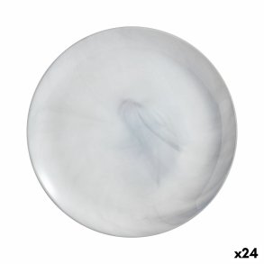 Flad Plade Luminarc Diwali Granit Marb To-farvet Glas � 25 cm (24 enheder)