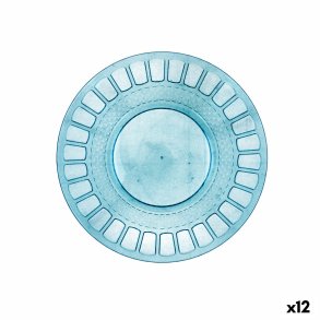 Flad Plade Quid Gaia Turkisbl� Plastik � 19 cm (12 enheder)