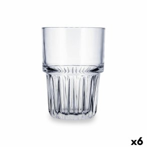 Glas Quid Cubik Gennemsigtig Glas 390 ml (6 enheder)