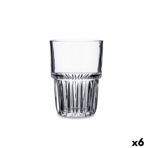 Glas Quid Cubik Gennemsigtig Glas 310 ml (6 enheder)