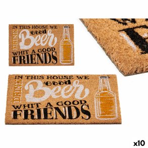 D�rm�tte Beer Trykt PVC Kokosn�d Fiber 60 x 2 x 40 cm (10 enheder)