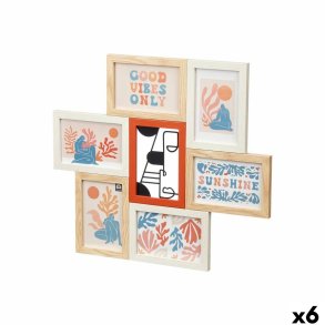 Fotoramme 411408H Multifarvet Metal Tr MDF (6 enheder)