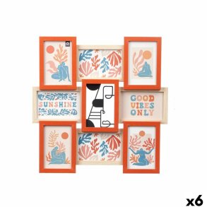 Fotoramme 411408B Multifarvet Metal Tr MDF (6 enheder)