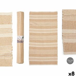 Tppe NO.01 Hvid Brun 70 x 140 cm (8 enheder)