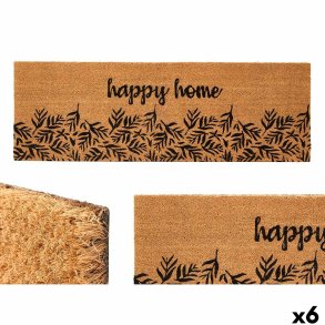 Drmtte Happy home Natur PVC Kokosnd Fiber 120 x 1 x 40 cm (6 enheder)