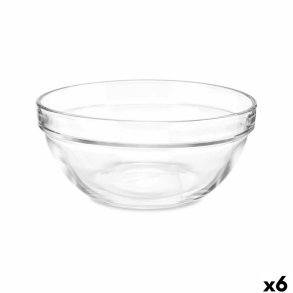Blandeskl Vivalto 76760 Gennemsigtig Glas 14 x 6,5 x 14 cm 6 enheder