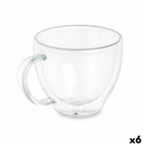Te- og kaffekop Vivalto OCT-DG2397 Gennemsigtig Borosilikatglas 140 ml (6 enheder)