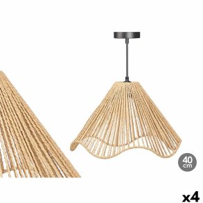 Loftslampe Gift Decor 23B545C 23B545C Sort Natur Metal Papir Plastik 40 W 40 x 25 x 40 cm (4 enheder)