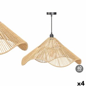 Loftslampe Gift Decor 23B546 23B546 Sort Natur Metal Papir 40 W 59 x 27 x 59 cm (4 enheder)