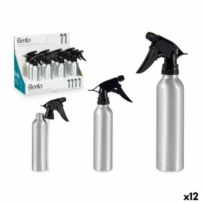 Sprayflaske Berilo 37581 37581 Sort Slvfarvet Aluminium polypropylen 300 ml (12 enheder)