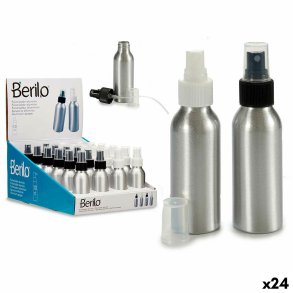 Sprayflaske Berilo CH9979-2 CH9979-2 Hvid Sort Gennemsigtig Slvfarvet Aluminium polypropylen 100 ml (24 enheder)