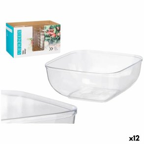 plade Leknes CK80688-1 Gennemsigtig Plastik 5 L 25,5 x 12,3 x 25,5 cm (12 enheder)