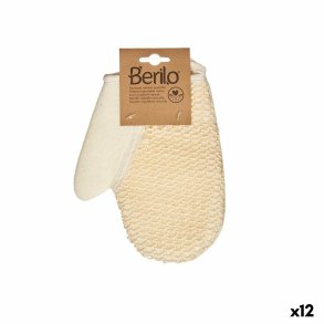 Skrubbehandske Berilo B7083-10 B7083-10 Hvid Beige (12 enheder)