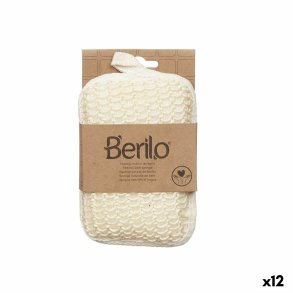 Svamp til Kroppen Berilo B7083-6 B7083-6 Hvid Beige 11 x 16,5 x 3 cm (12 enheder)