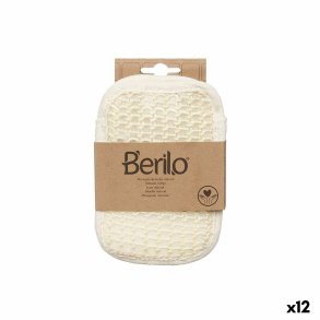 Skrubbehandske Berilo B7083-5 B7083-5 Hvid Beige (12 enheder)