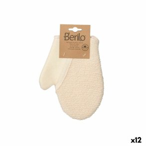 Skrubbehandske Berilo B7081-10 B7081-10 Hvid Beige (12 enheder)