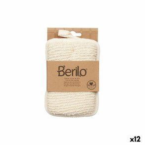 Svamp til Kroppen Berilo B7081-6 B7081-6 Hvid Beige 11 x 16,5 x 2 cm (12 enheder)