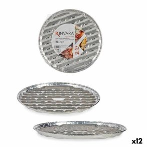 Bakkest Kinvara Slvfarvet Aluminium 32,5 x 32,5 x 1,7 cm Pizza 4 Dele (12 enheder)