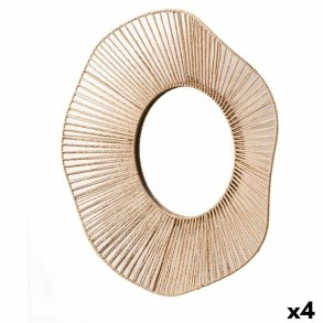 Vgspejl Gift Decor Natur Blger 59 x 11 x 59 cm (4 enheder)