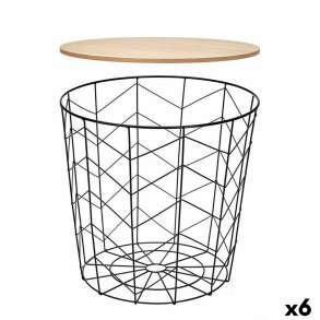 Sofabord Gift Decor Brun Sort 44,5 x 53,5 x 44,5 cm (6 enheder)