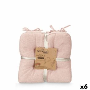 St med puder Gift Decor Pink 40 x 40 x 7 cm 2 Dele (6 enheder)