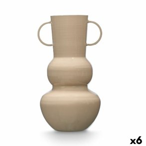 Vase Gift Decor Brun Jern Krogla 17,5 x 30 x 16 cm (6 enheder)