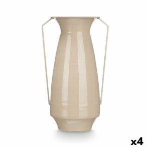Vase Gift Decor Brun Jern Konisk 25,5 x 41,5 x 18,5 cm (4 enheder)