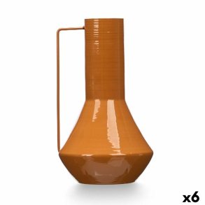 Vase Gift Decor Flise Jern Konisk 17 x 29 x 7 cm (6 enheder)