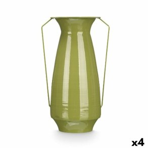 Vase Gift Decor Grn Jern Konisk 25,5 x 41,5 x 18,5 cm (4 enheder)