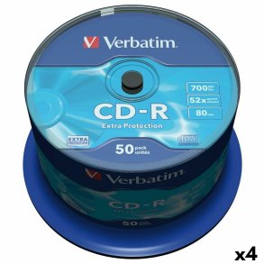 CD-R Verbatim Extra Protection 700 MB 52x 50 Dele (4 enheder)