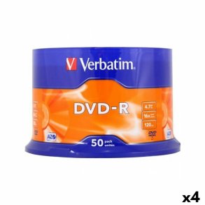 DVD-R Verbatim 4,7 GB 16x 50 Dele (4 enheder)