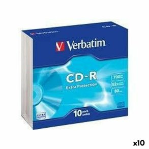 CD-R Verbatim Extra Protection 700 MB 52x 10 Dele (10 enheder)