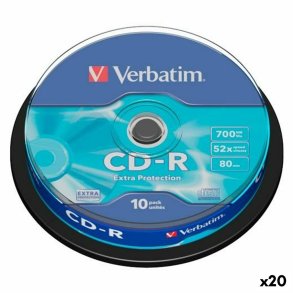 CD-R Verbatim EXTRA PROTECTION 700 MB 52x 10 Dele (20 enheder)