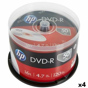 DVD-R HP 4,7 GB 16x 50 Dele (4 enheder)