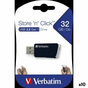 USB-stik Verbatim STORENCLICK Sort 32 GB (10 enheder)