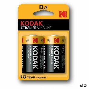 Alkalinebatterier Kodak 1,5 V LR20 (10 enheder)