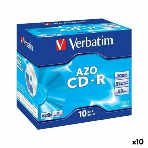CD-R Verbatim AZO 700 MB 52x 10 Dele (10 enheder)