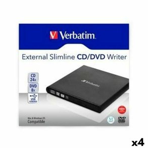 CD/DVD lser Verbatim SLIMLINE (4 enheder)