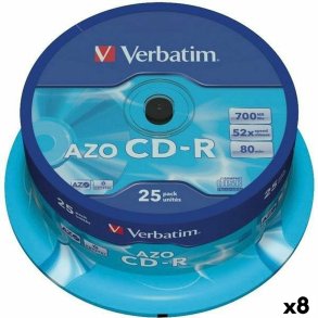 CD-R Verbatim Azo 700 MB 52x 25 Dele (8 enheder)
