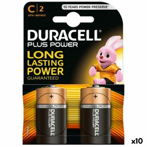 Batterier DURACELL Plus Power L2 CLR14 1,5 V LR14 (10 enheder)