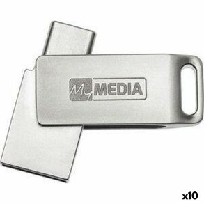 USB-stik MyMedia HIGH SPEED DUAL Slvfarvet 128 GB (10 enheder)