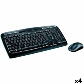 Tastatur og mus Logitech MK330 Sort Spansk qwerty (4 enheder)